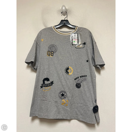 Top Short Sleeve Basic By Converse In Grey, Size: Xs
