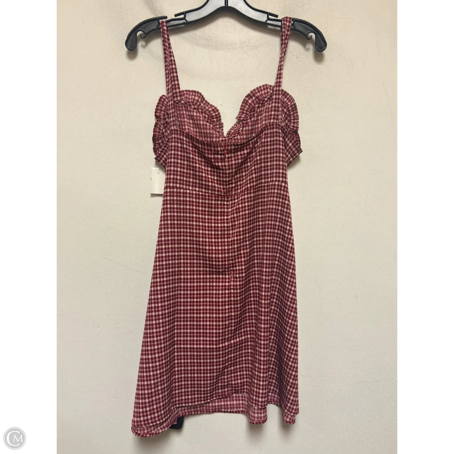 Dress Casual Short By Honey Punch In Plaid Pattern, Size: L