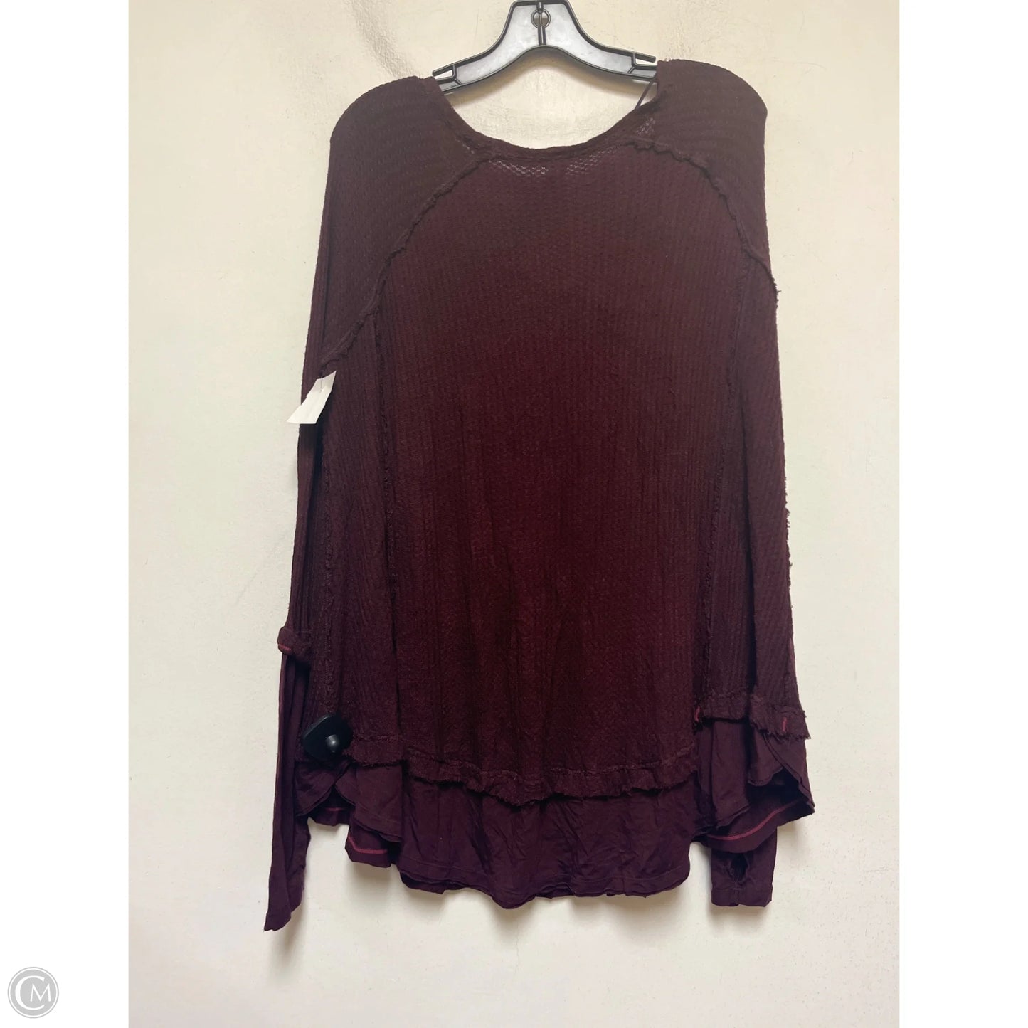 Top Long Sleeve By We The Free In Purple, Size: S
