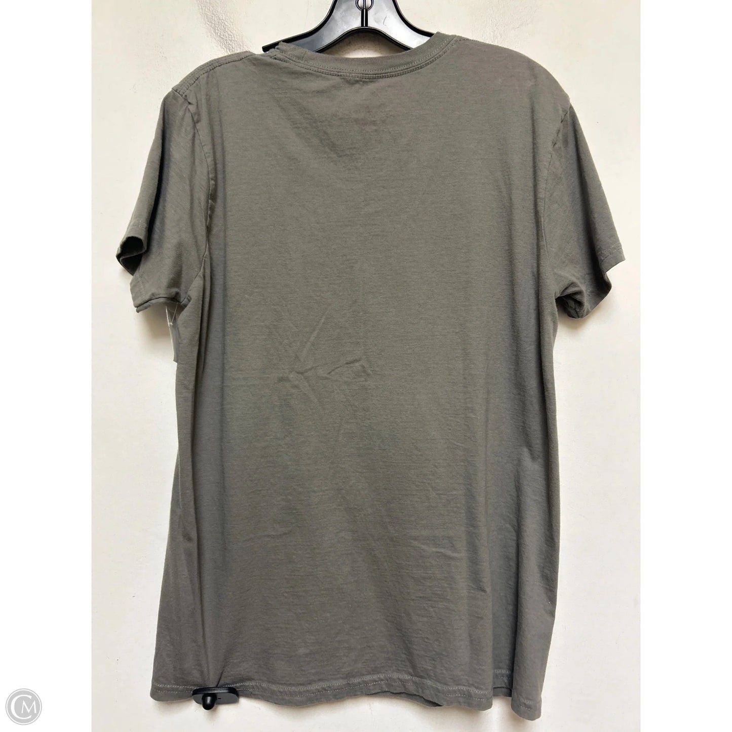 Top Short Sleeve Basic By Walt Disney In Grey, Size: M