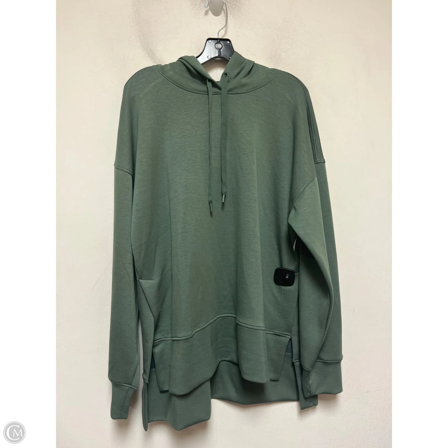 Athletic Sweatshirt Hoodie By 90 Degrees By Reflex In Green, Size: L