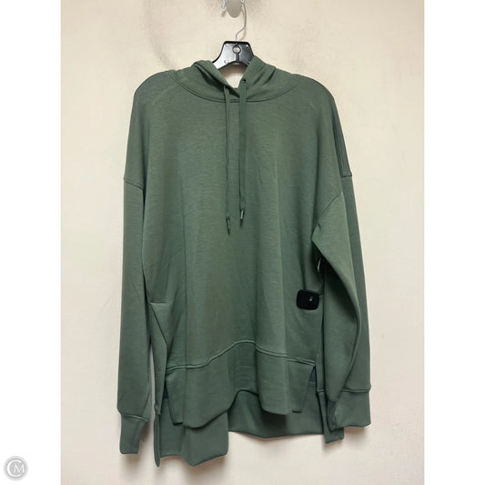 Athletic Sweatshirt Hoodie By 90 Degrees By Reflex In Green, Size: L