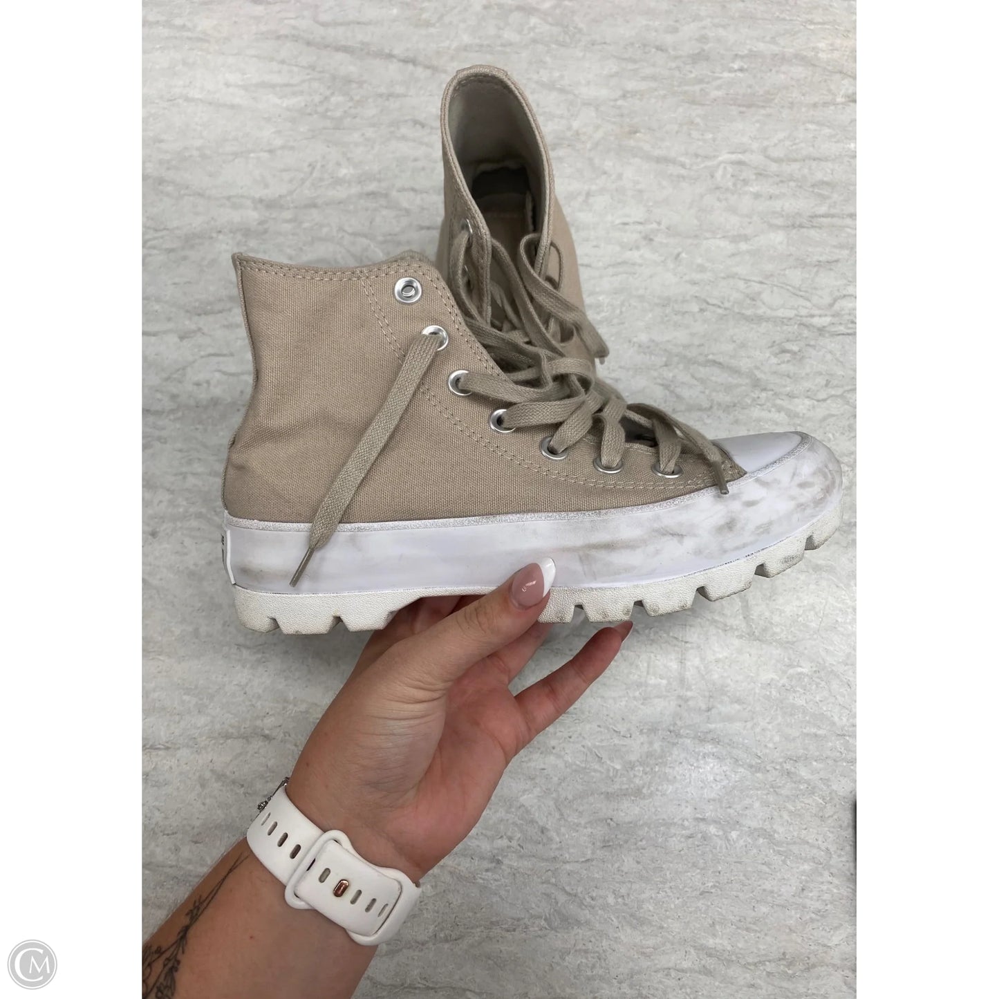Shoes Sneakers By Converse In Tan, Size: 6