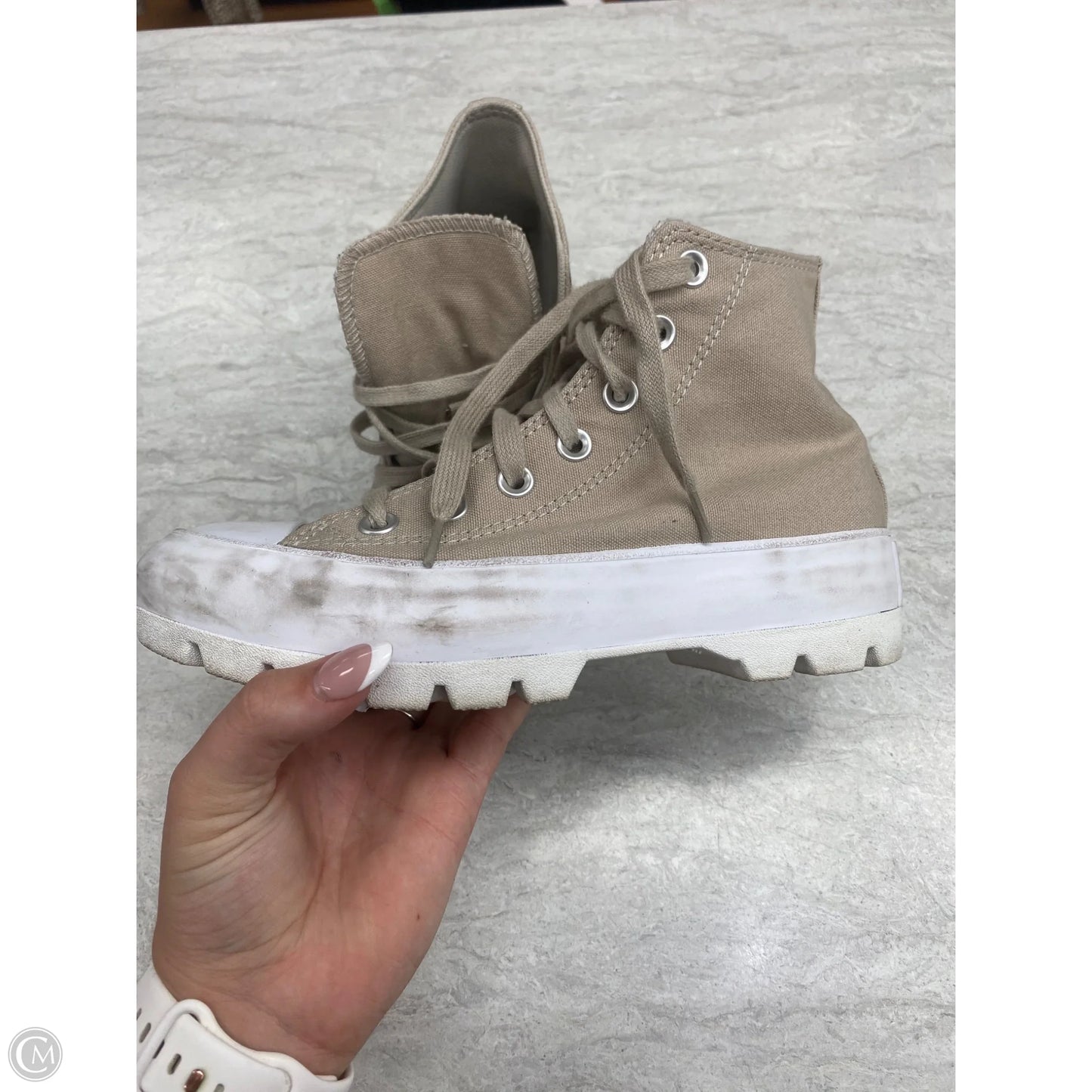 Shoes Sneakers By Converse In Tan, Size: 6