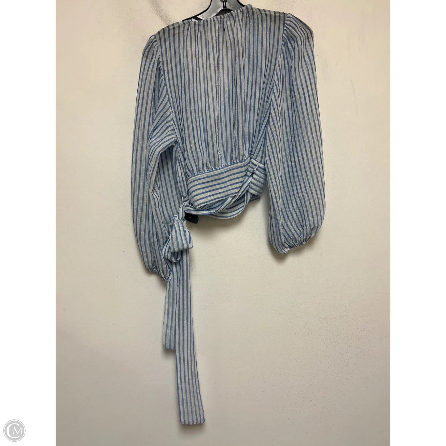 Top Long Sleeve By Banana Republic In Striped Pattern, Size: S