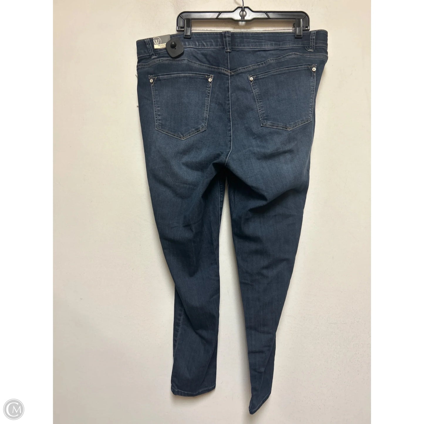 Jeans Skinny By Wit & Wisdom In Blue Denim, Size: 20