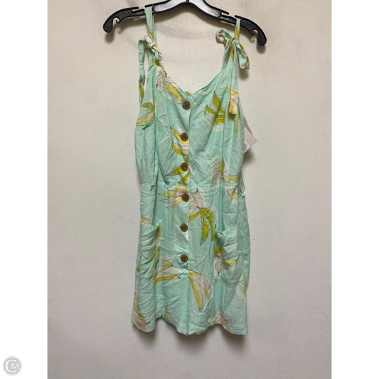 Romper By Lc Lauren Conrad In Blue & Yellow, Size: L
