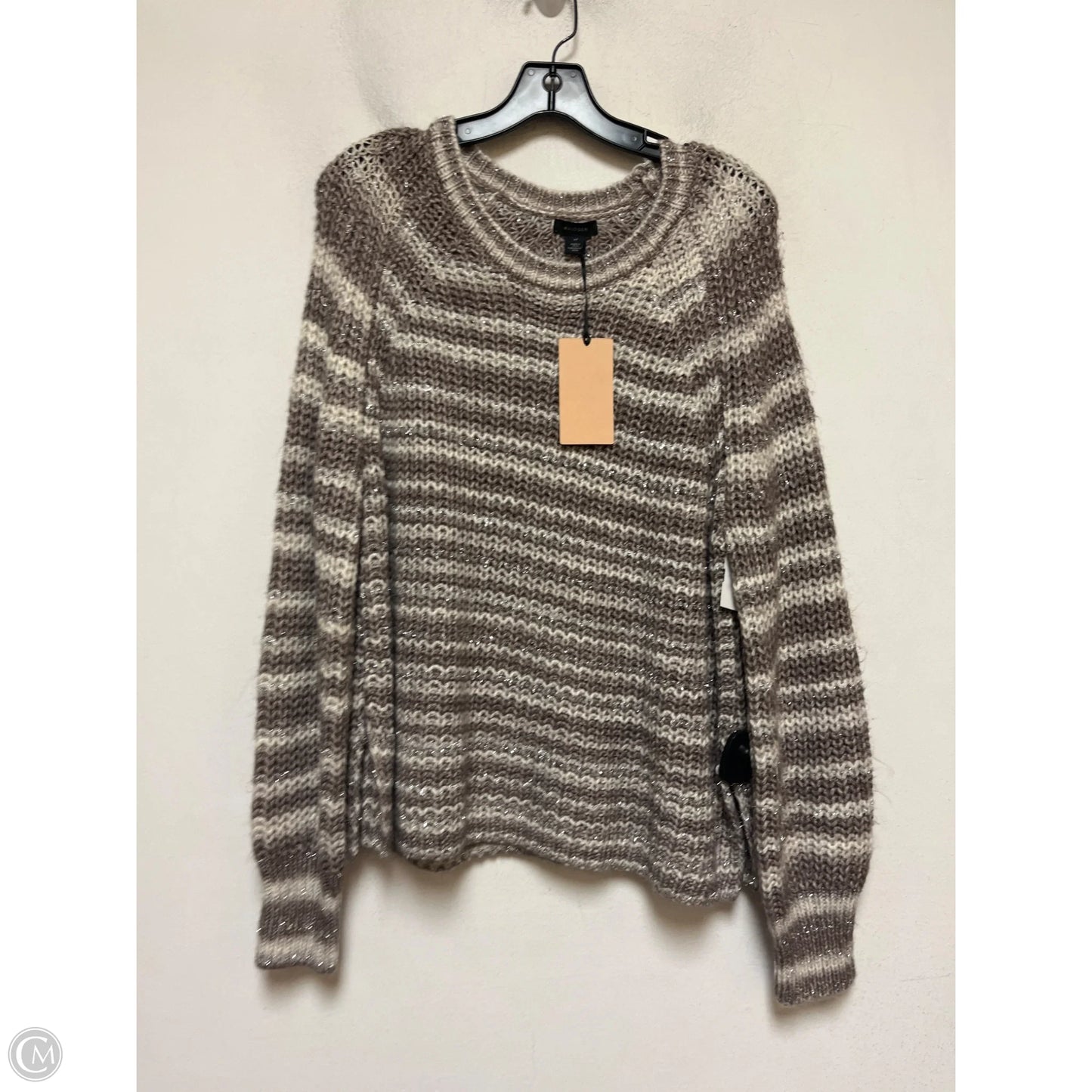 Sweater By Halogen In Brown & White, Size: Xl