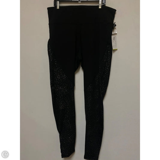 Athletic Leggings By Old Navy In Black & Gold, Size: Xxl