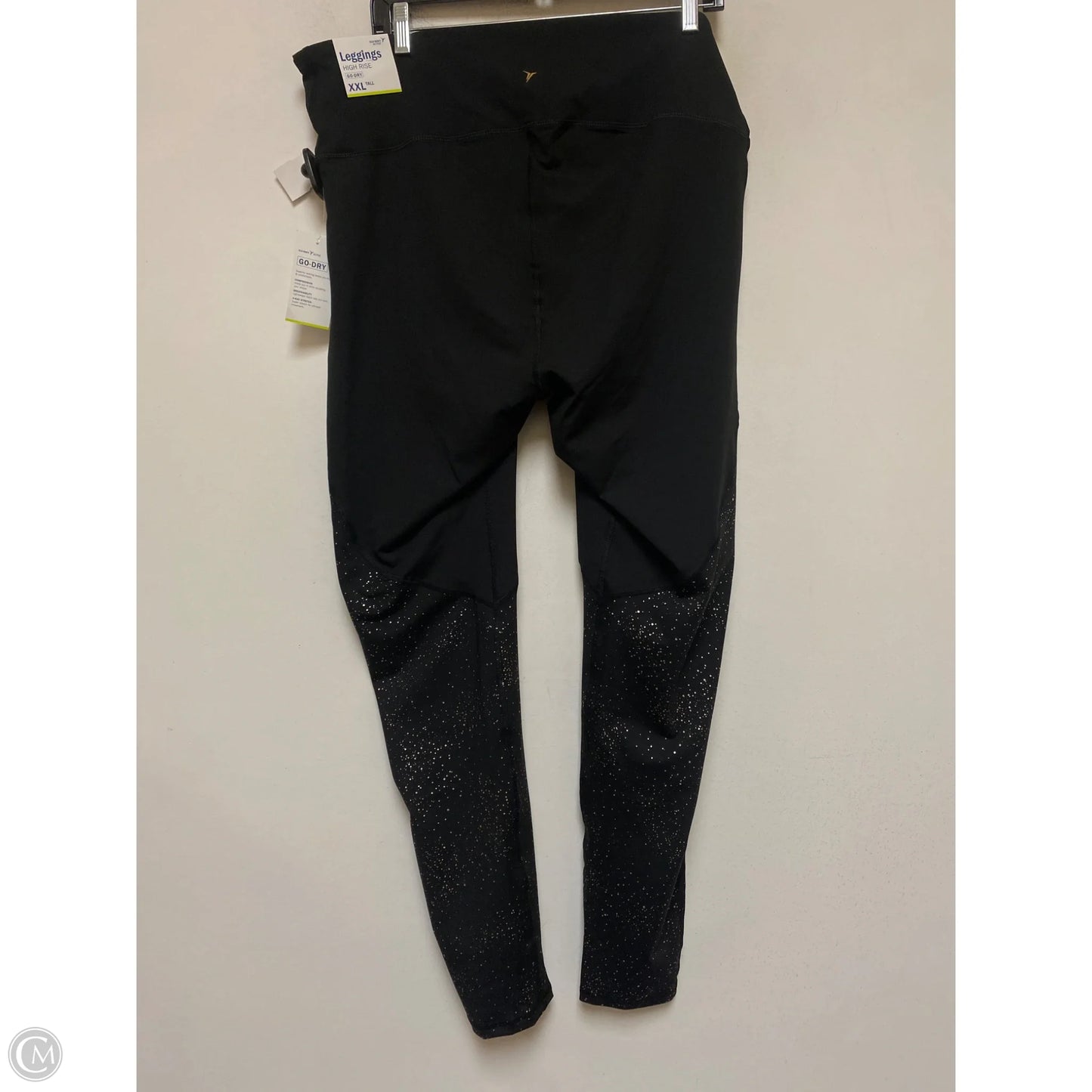 Athletic Leggings By Old Navy In Black & Gold, Size: Xxl