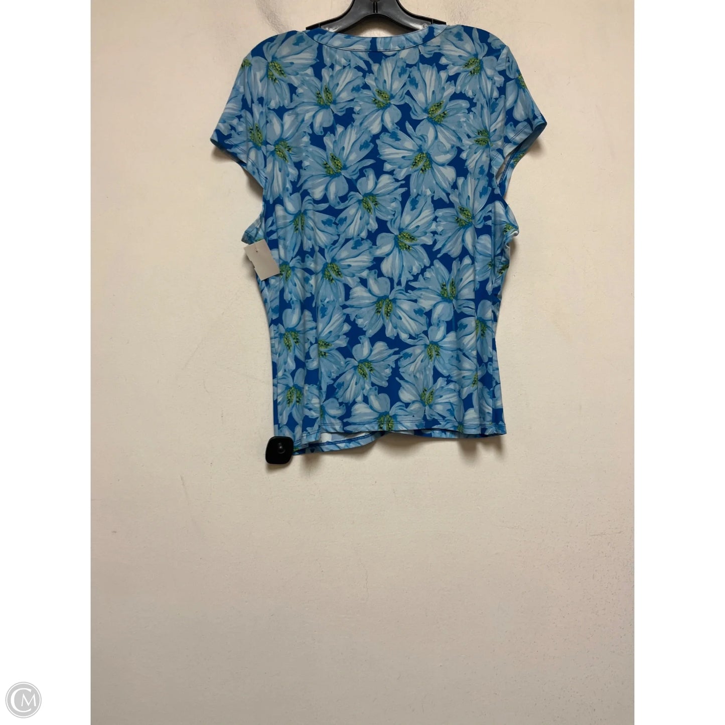 Top Short Sleeve By Inc In Blue, Size: Xl