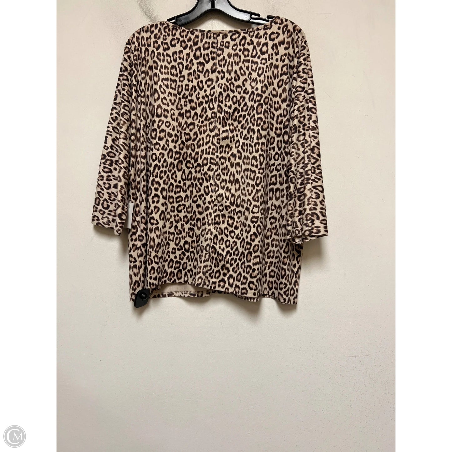 Top Short Sleeve By Chicos In Animal Print, Size: M