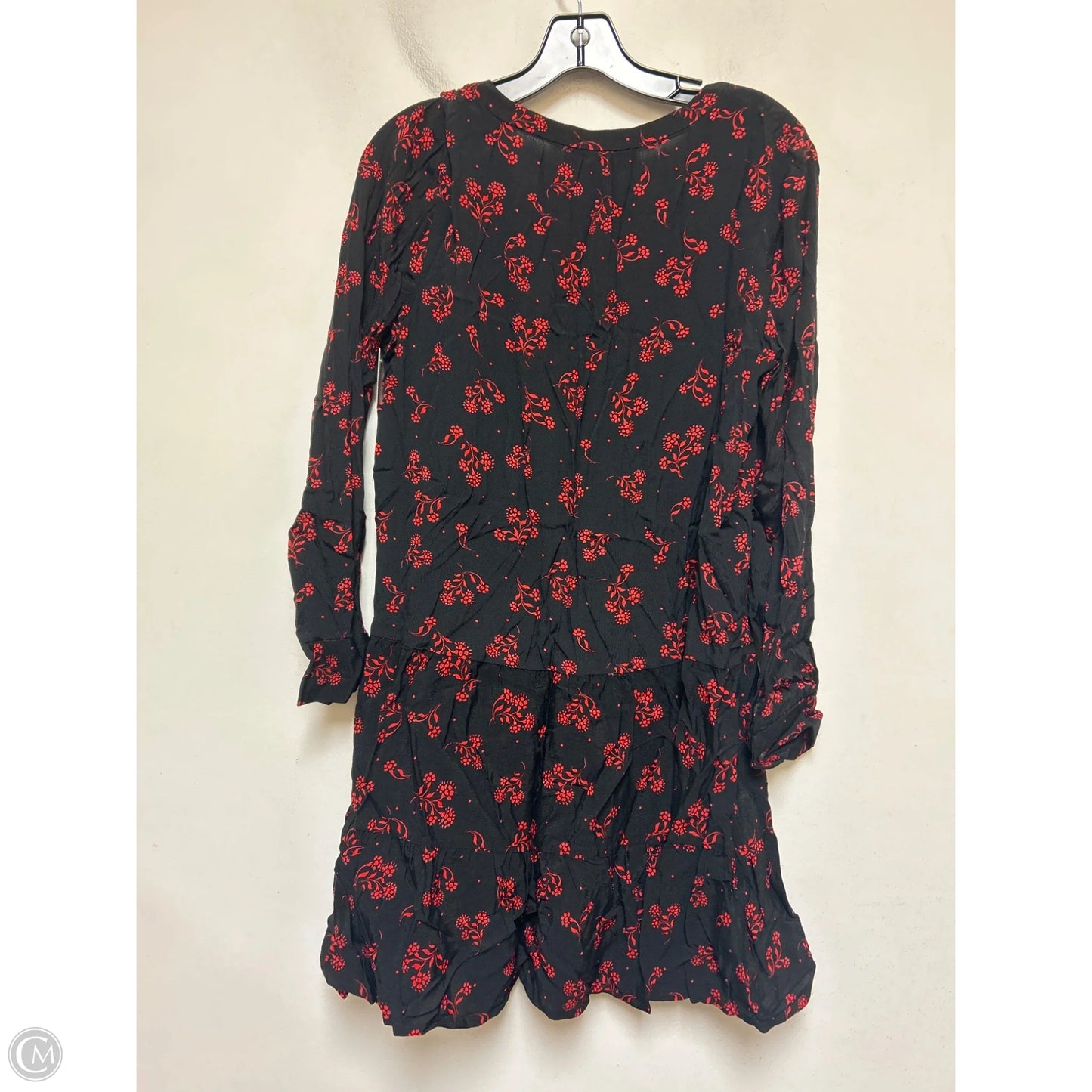 Dress Casual Short By Loft In Black & Red, Size: M