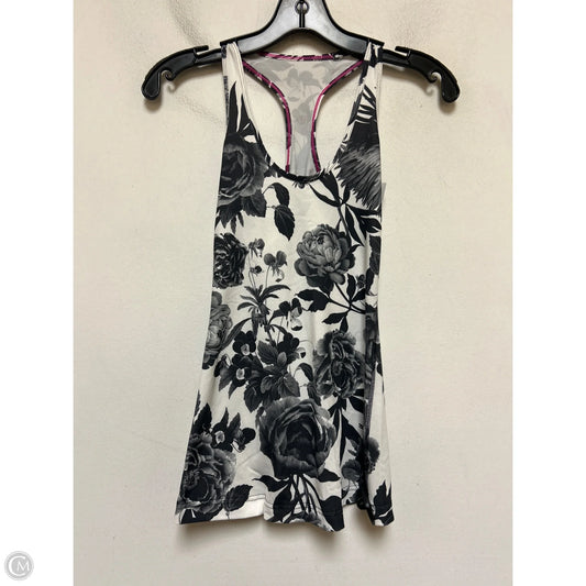 Athletic Tank Top By Lululemon In Black & White, Size: S