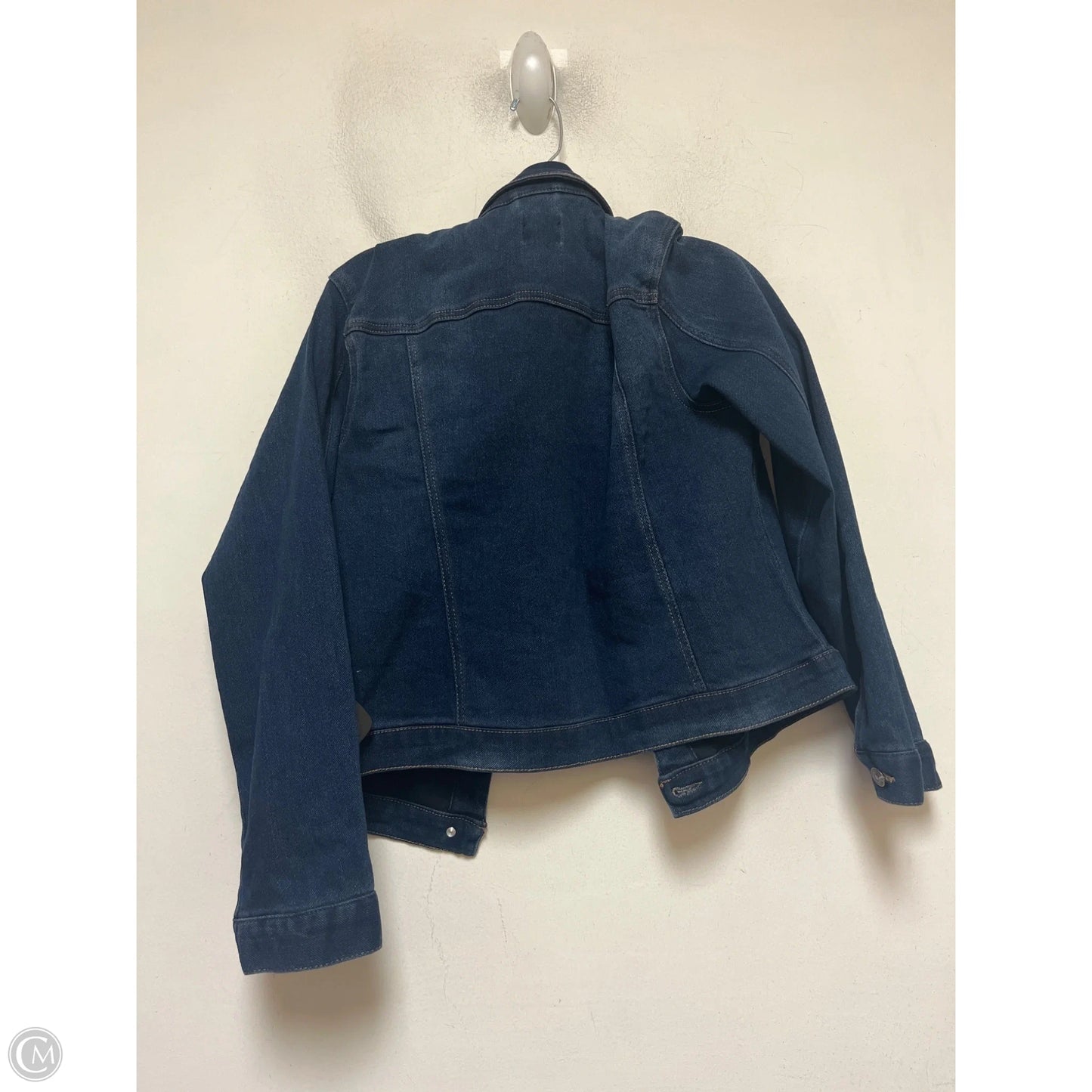 Jacket Denim By Curve Appeal In Blue Denim, Size: L