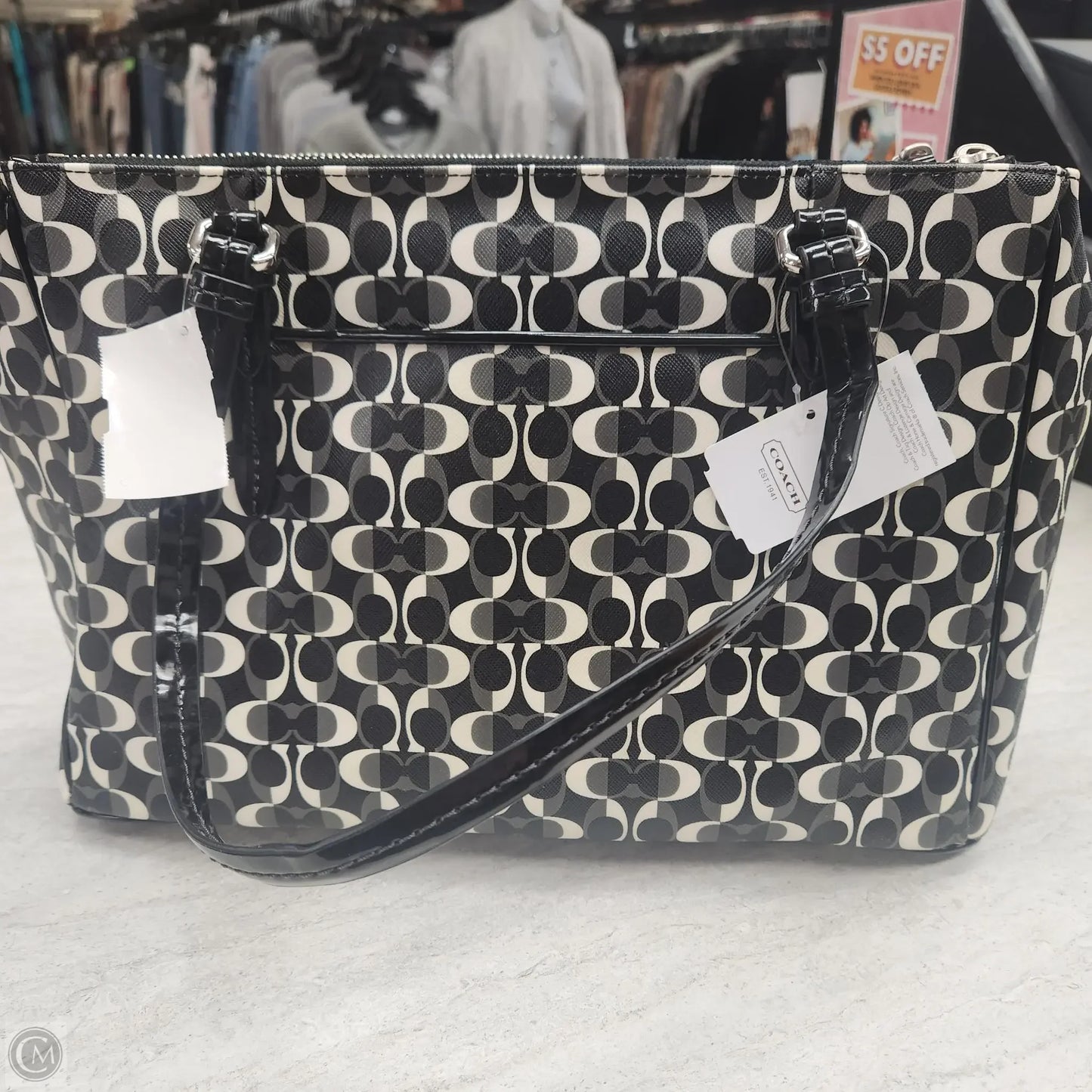 Handbag Designer By Coach, Size: Large