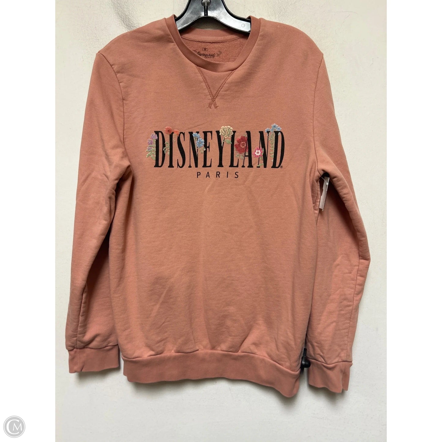 Sweatshirt Crewneck By Walt Disney In Peach, Size: M