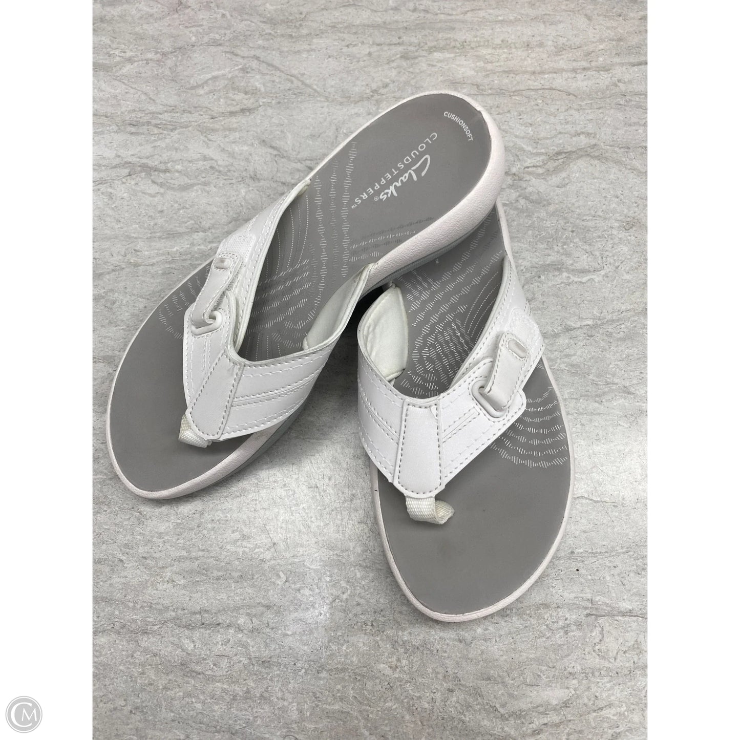 Sandals Flats By Clarks In White, Size: 6