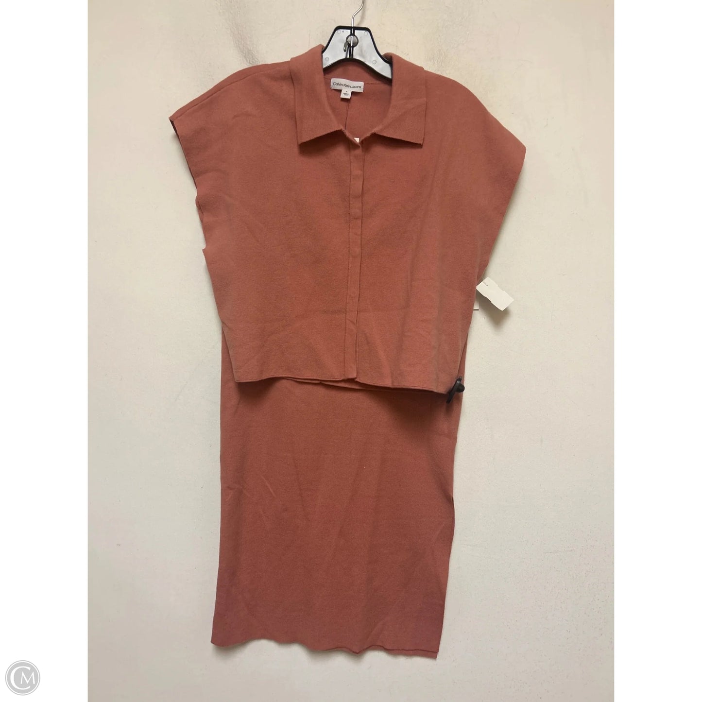 Skirt Set 2pc By Calvin Klein In Pink, Size: M