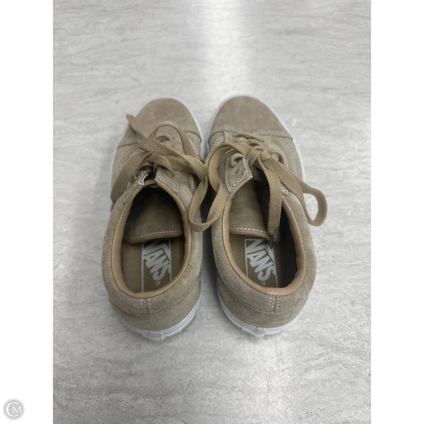 Shoes Sneakers By Vans In Tan, Size: 6.5