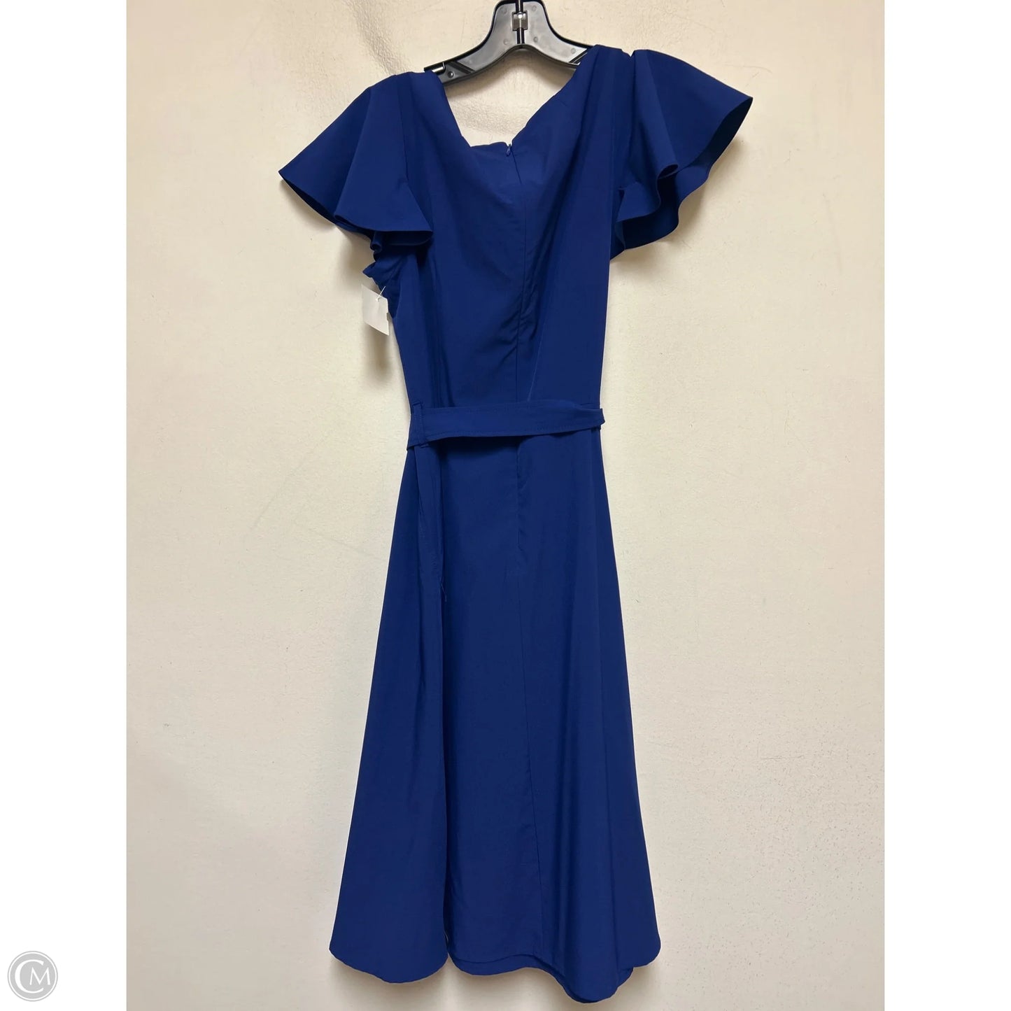 Dress Casual Midi By Calvin Klein In Blue, Size: M