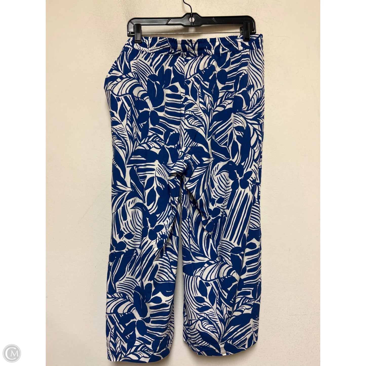 Pants Wide Leg By Stella Parker In Blue & White, Size: 12