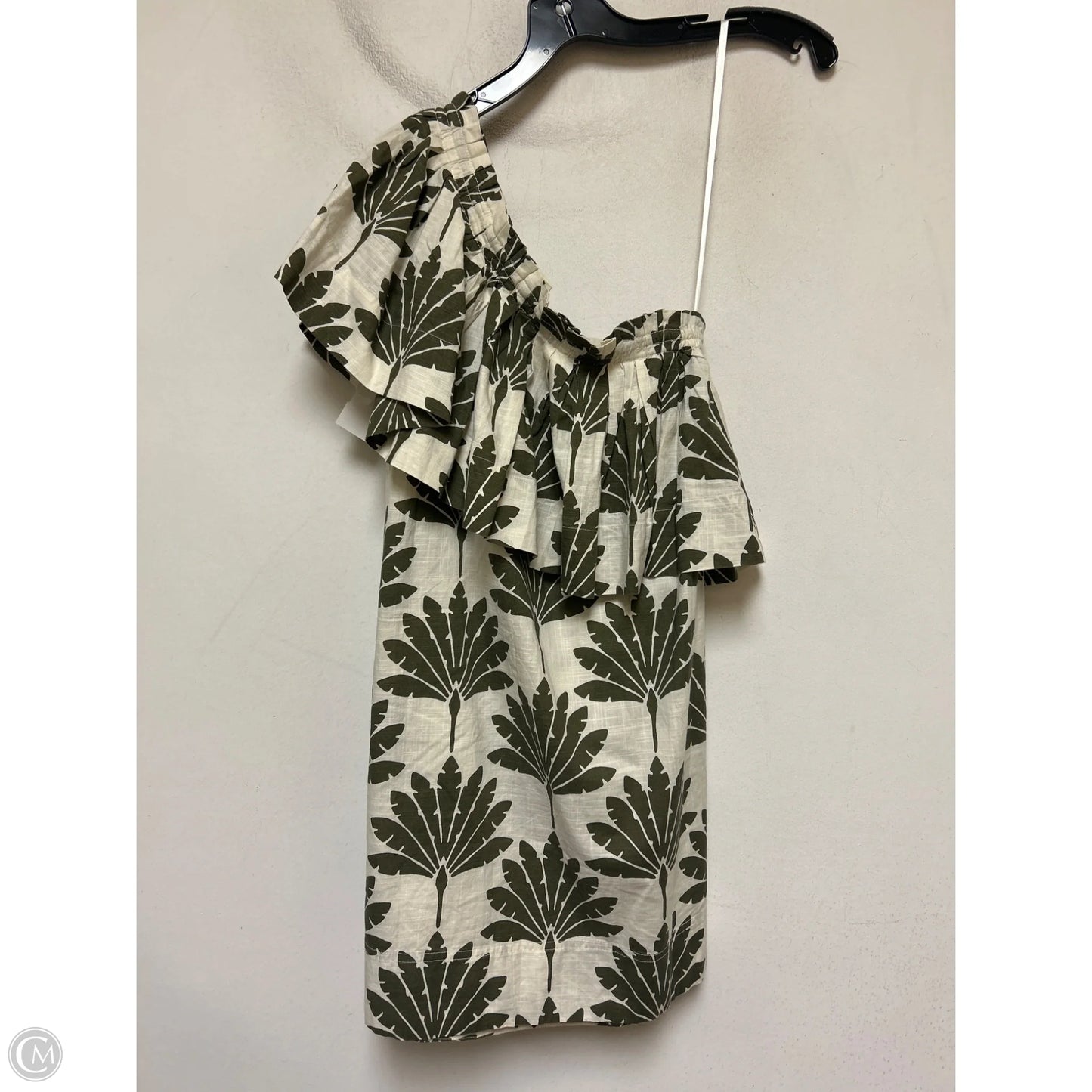 Dress Casual Short By Loft In Cream & Green, Size: Xs