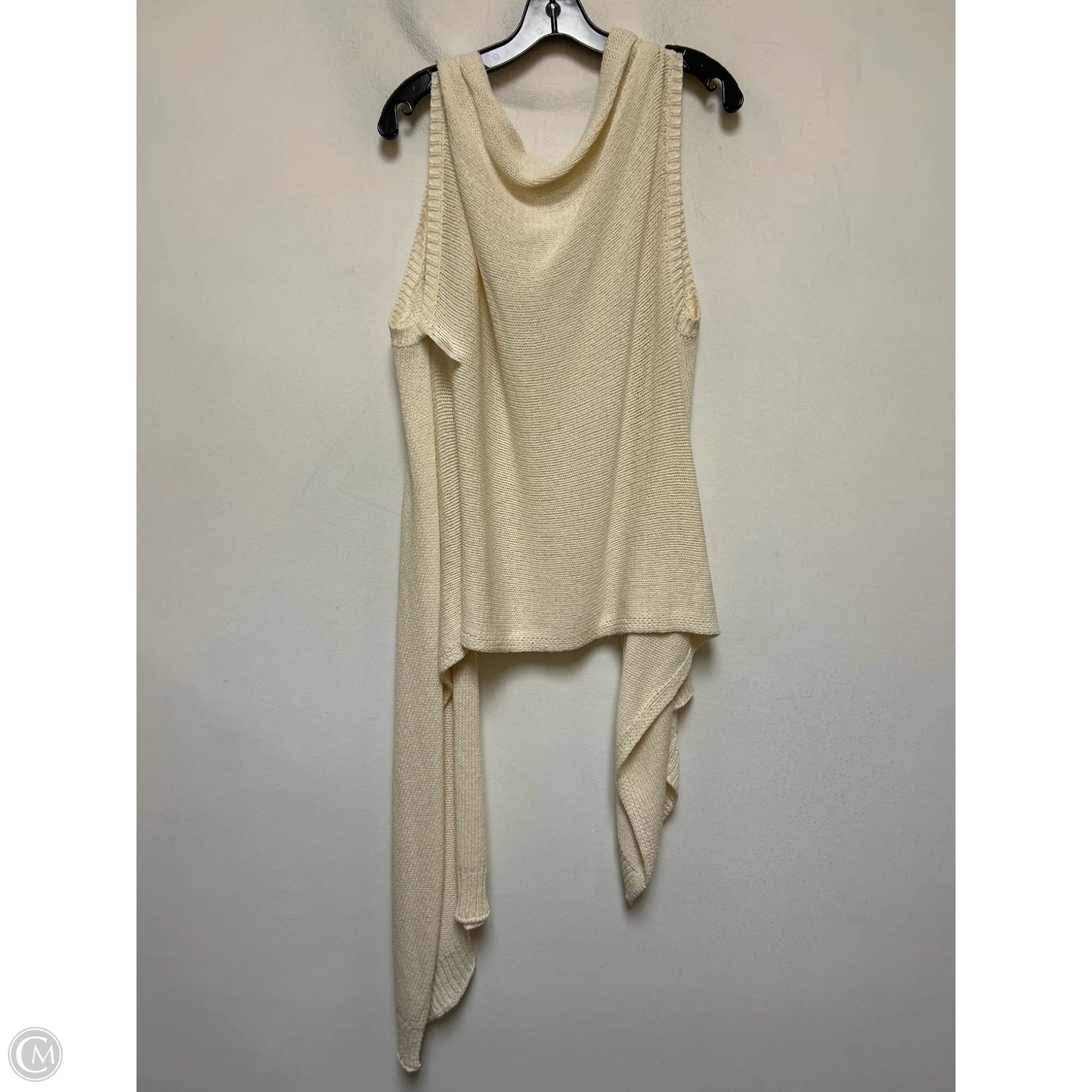 Sweater Cardigan By Eileen Fisher In Tan, Size: M