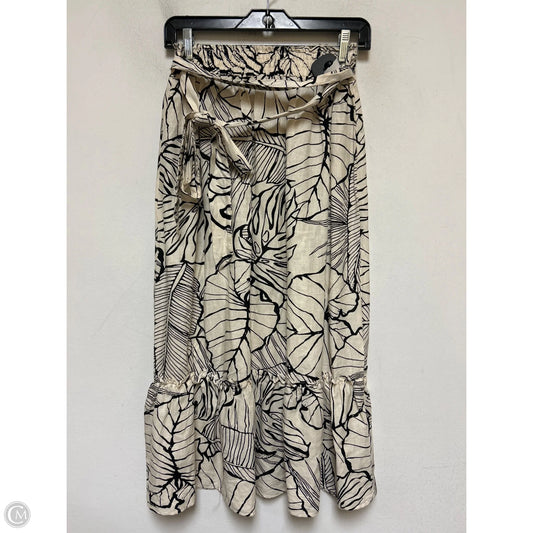 Skirt Midi By Rachel Zoe In Black & Tan, Size: 6