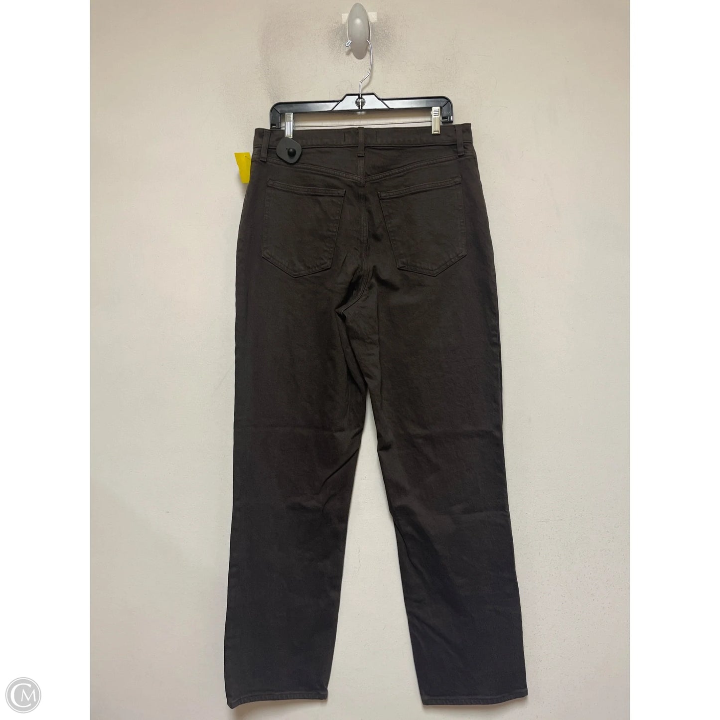 Jeans Wide Leg By Abercrombie And Fitch In Brown Denim, Size: 12