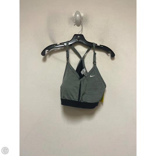 Athletic Bra By Nike Apparel In Black & Grey, Size: L