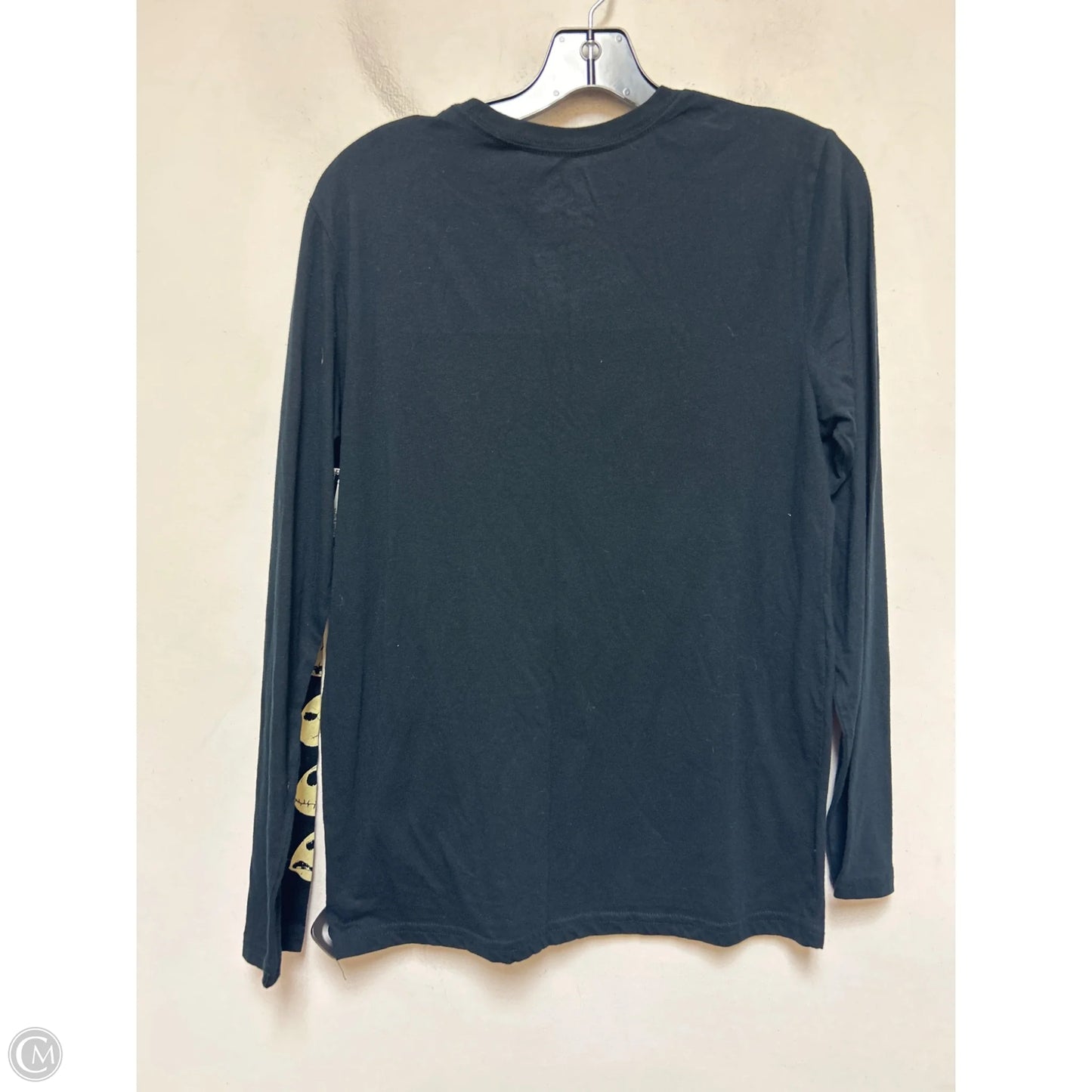 Top Long Sleeve Basic By Disney In Black & Tan, Size: Xxl