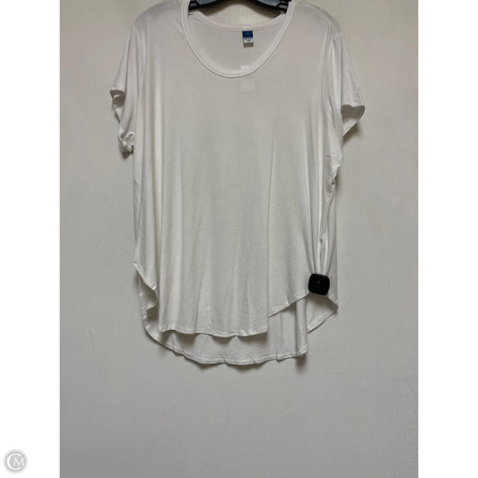 Top Short Sleeve Basic By Old Navy In White, Size: L