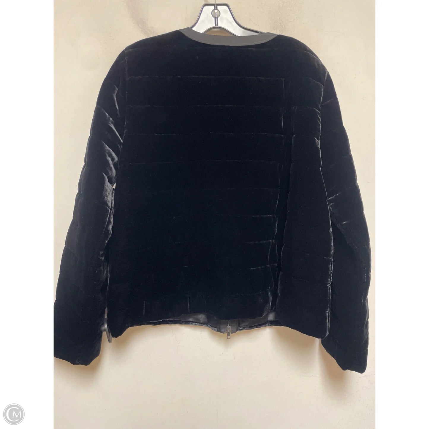 Jacket Puffer & Quilted By Eileen Fisher In Black, Size: L