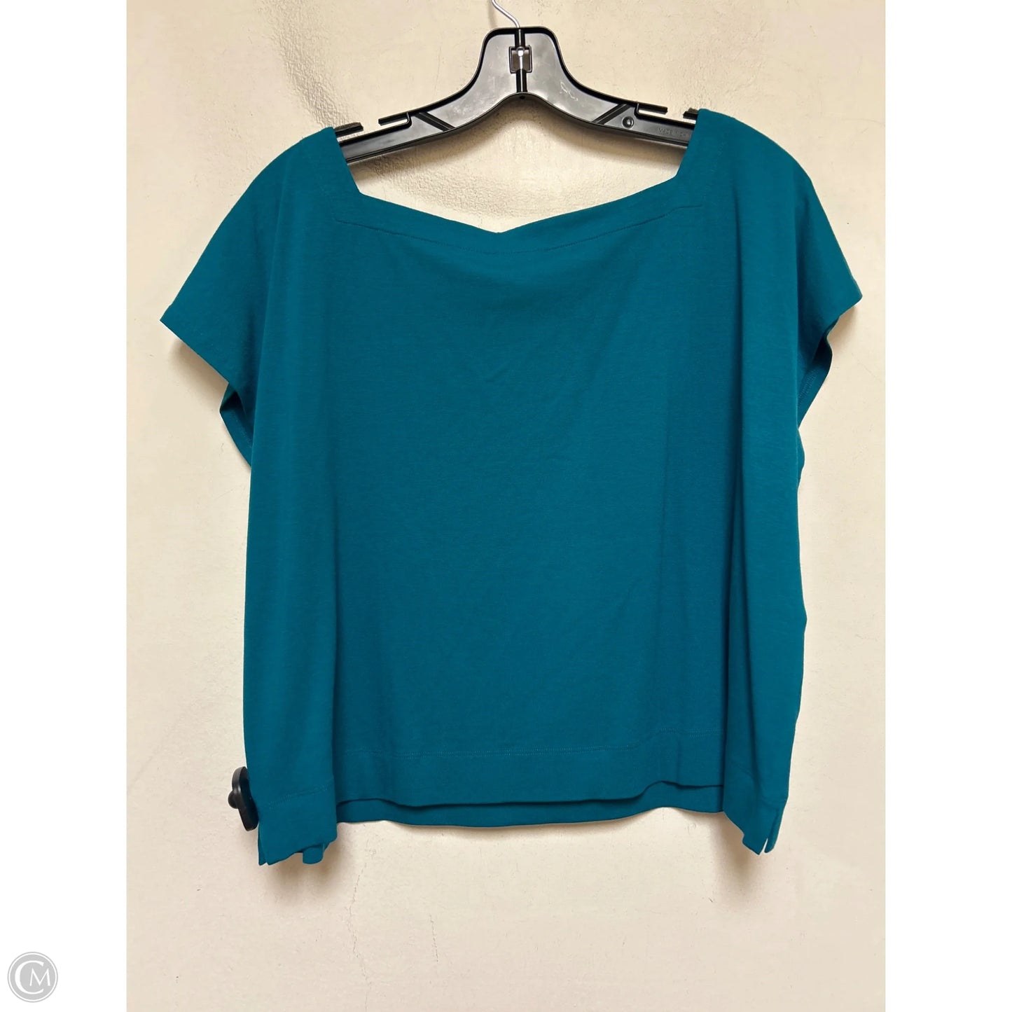 Top Short Sleeve By Eileen Fisher In Blue, Size: L
