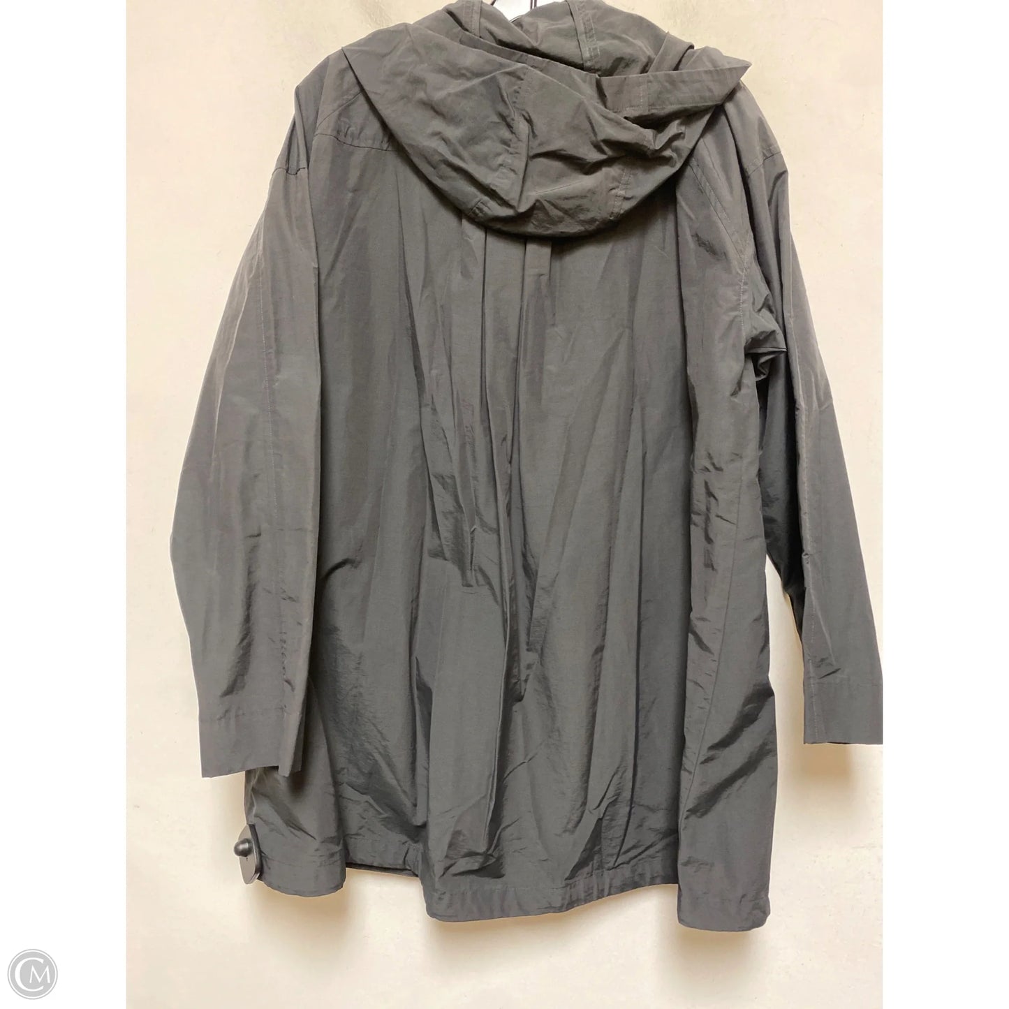 Jacket Windbreaker By Eileen Fisher In Black, Size: L