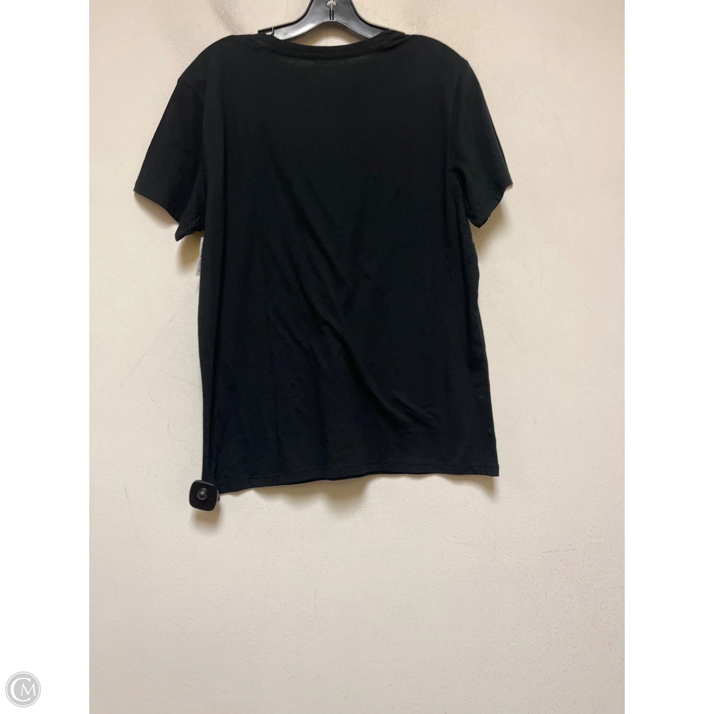 Top Short Sleeve Basic By Clothes Mentor In Black, Size: L