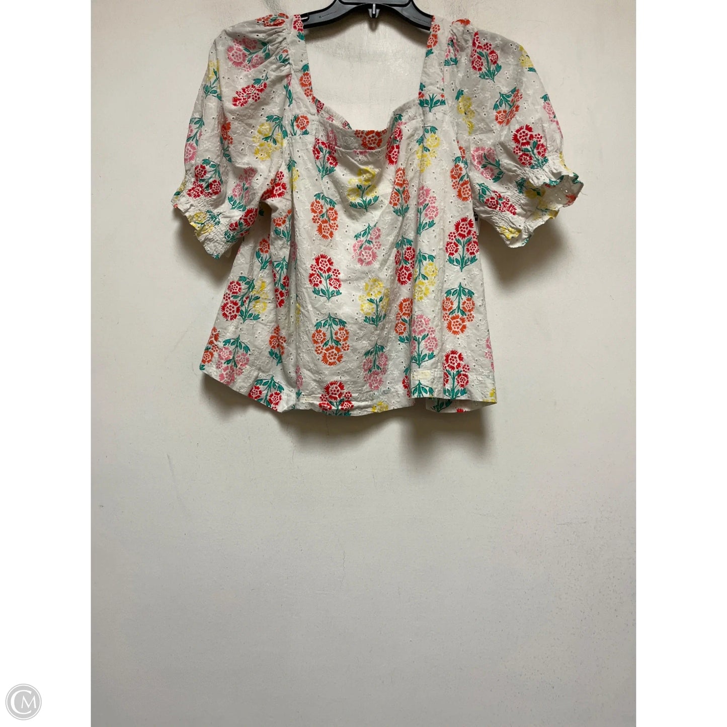 Top Short Sleeve By Draper James In Floral Print, Size: Xxl