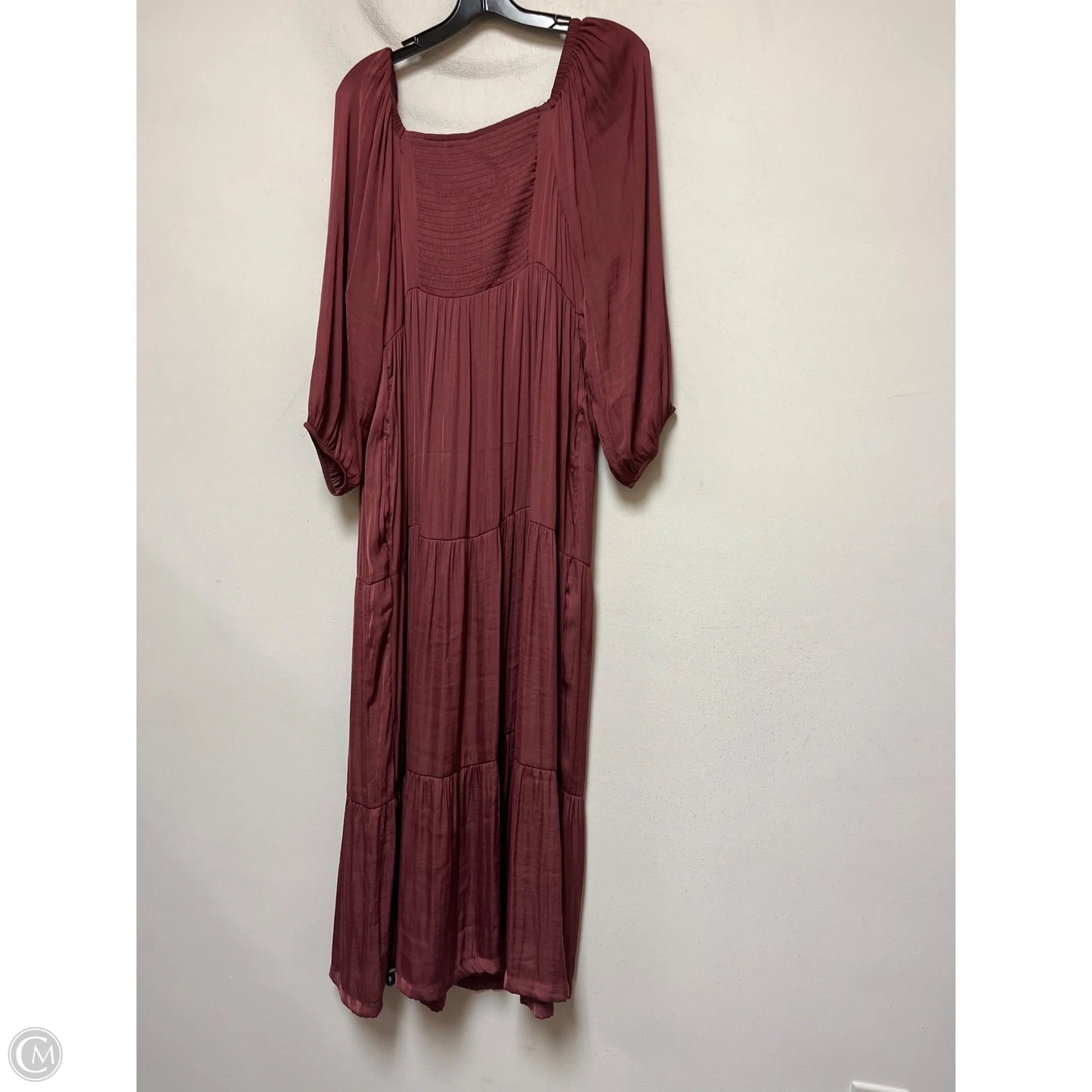 Dress Casual Maxi By Soma In Maroon, Size: Xl