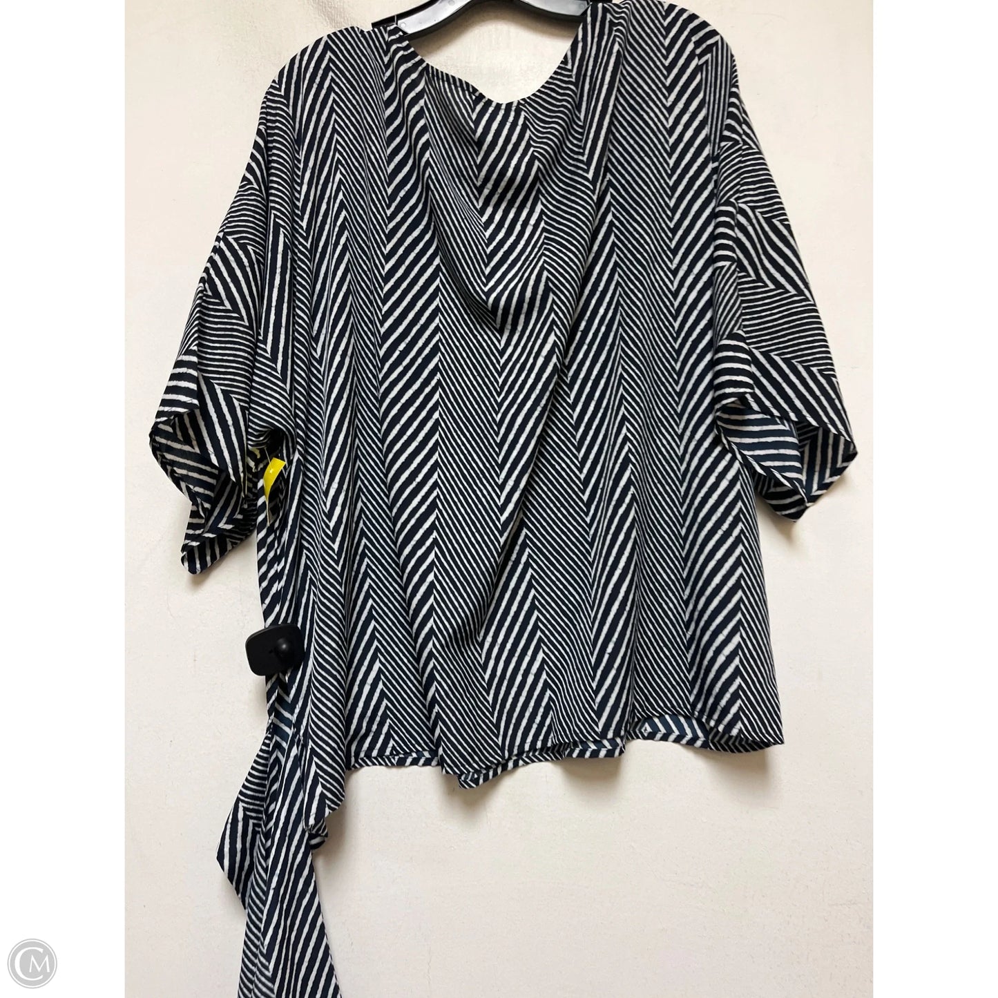 Top Short Sleeve By Michael By Michael Kors In Blue & White, Size: 2x