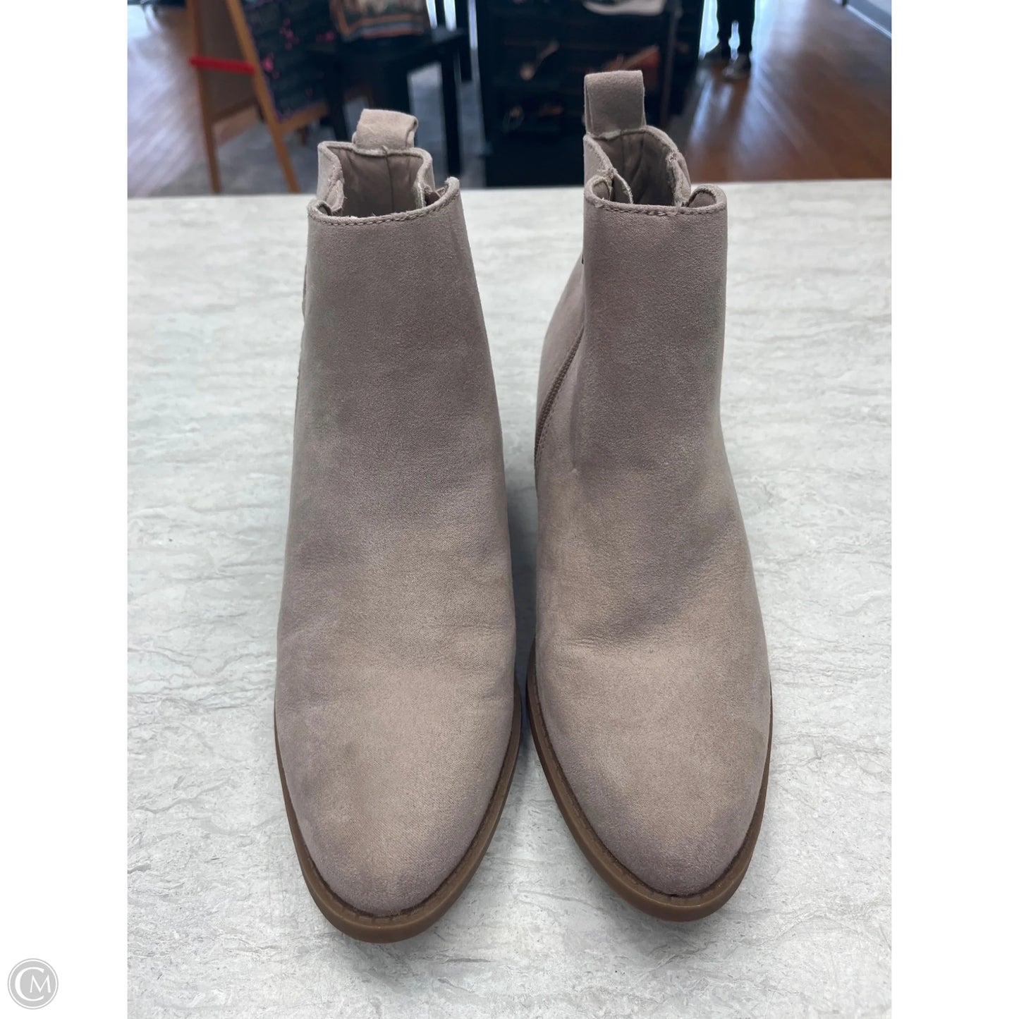Boots Ankle Heels By Clothes Mentor In Tan, Size: 8