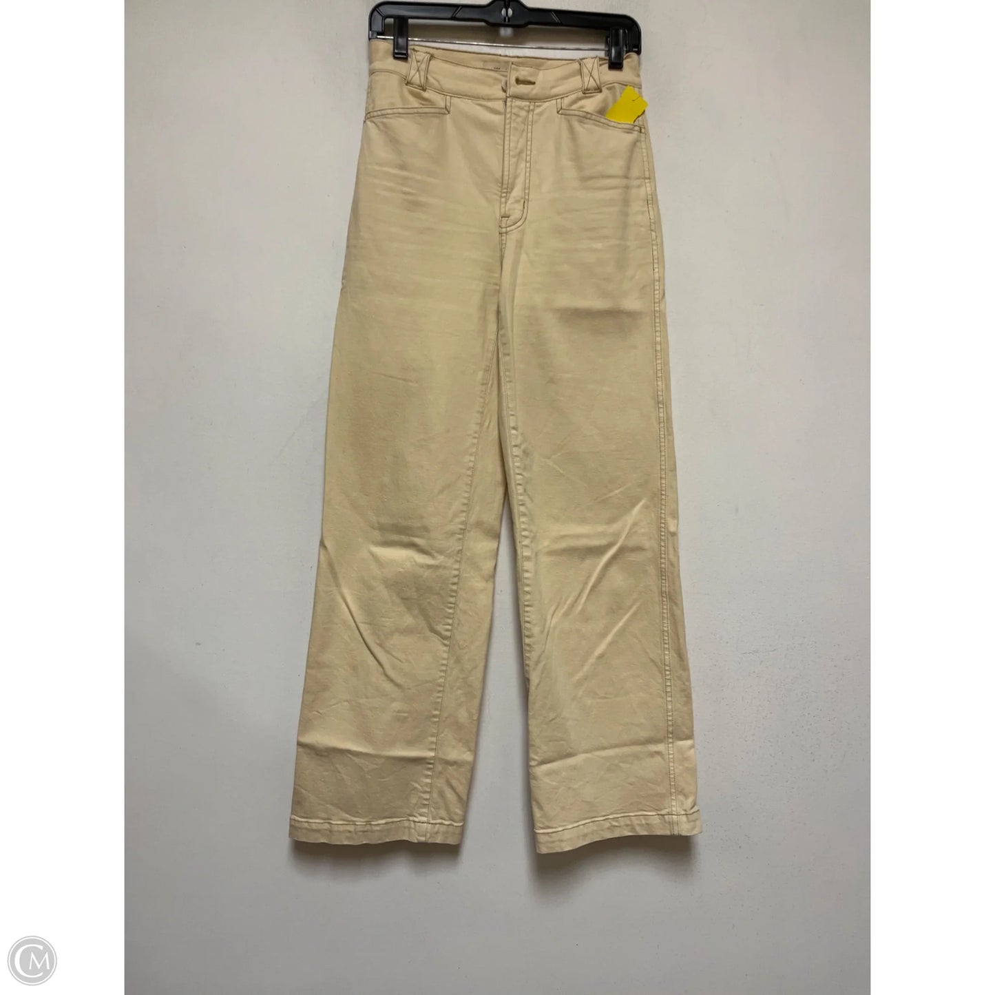 Jeans Wide Leg By Madewell In Cream, Size: 2