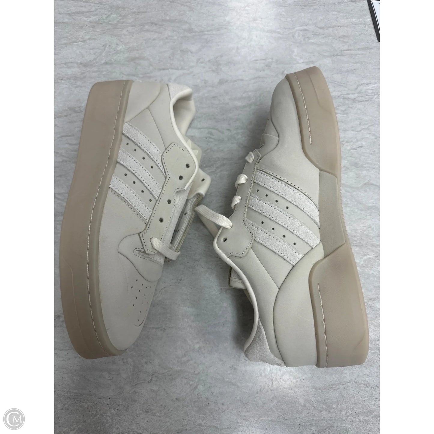 Shoes Sneakers By Adidas In Tan, Size: 8