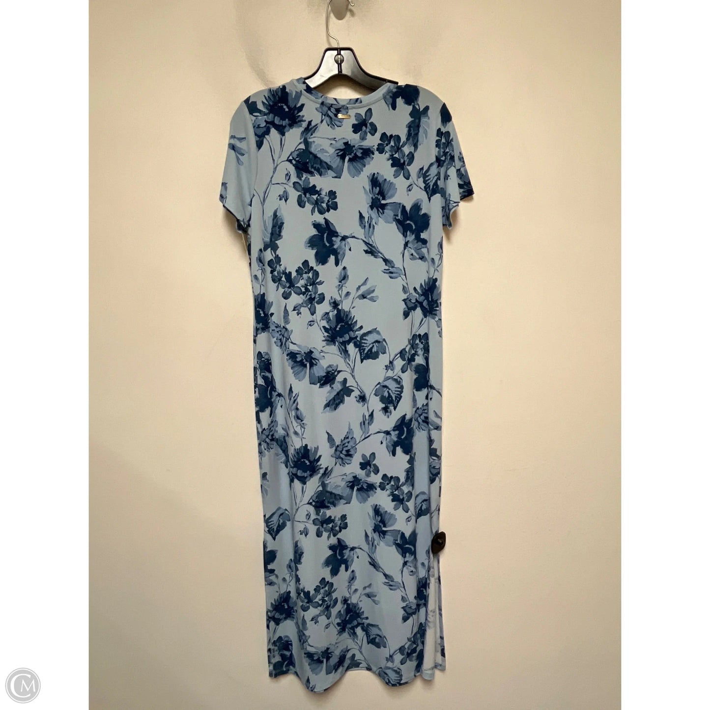 Dress Casual Maxi By Calvin Klein In Blue, Size: M