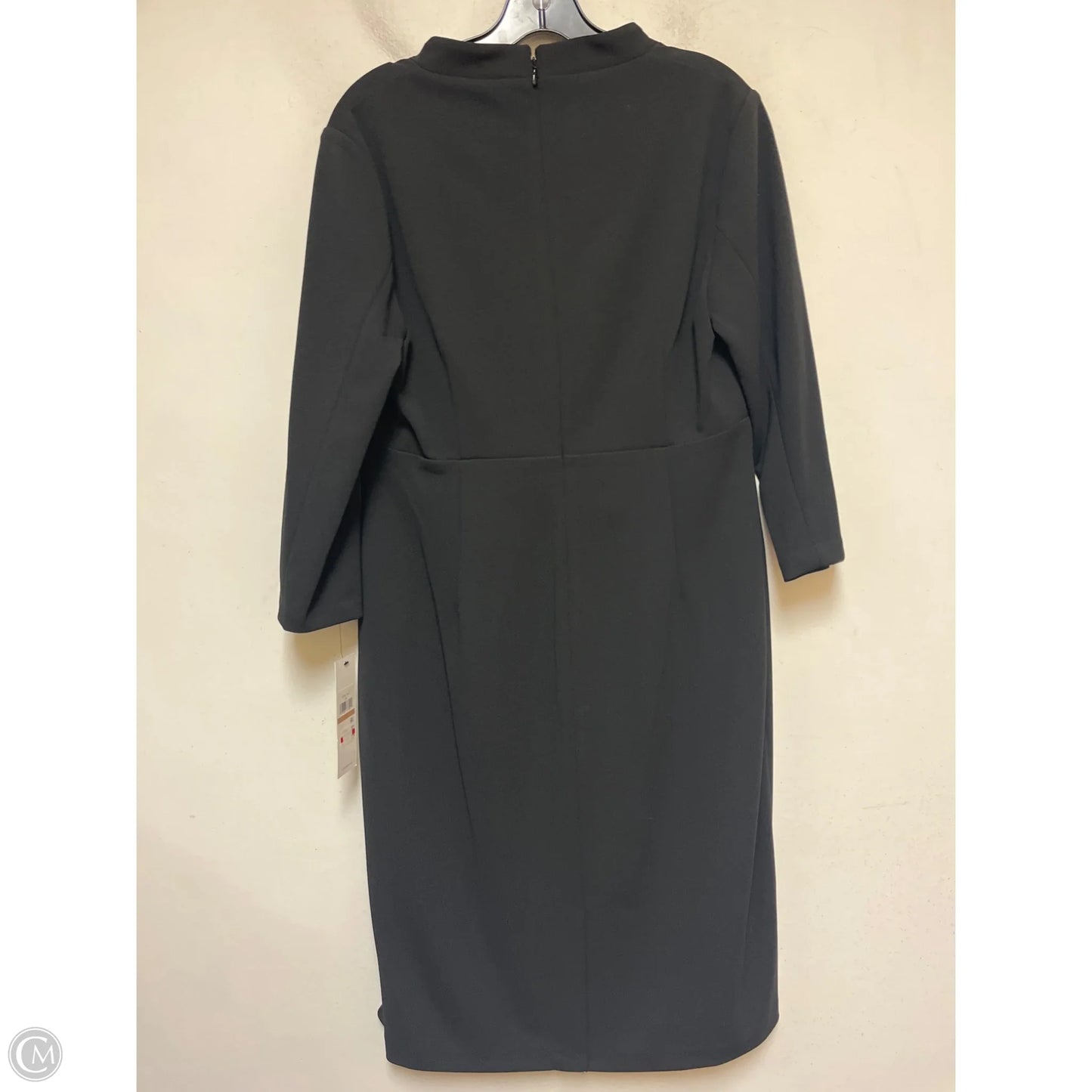 Dress Casual Midi By Calvin Klein In Black, Size: L