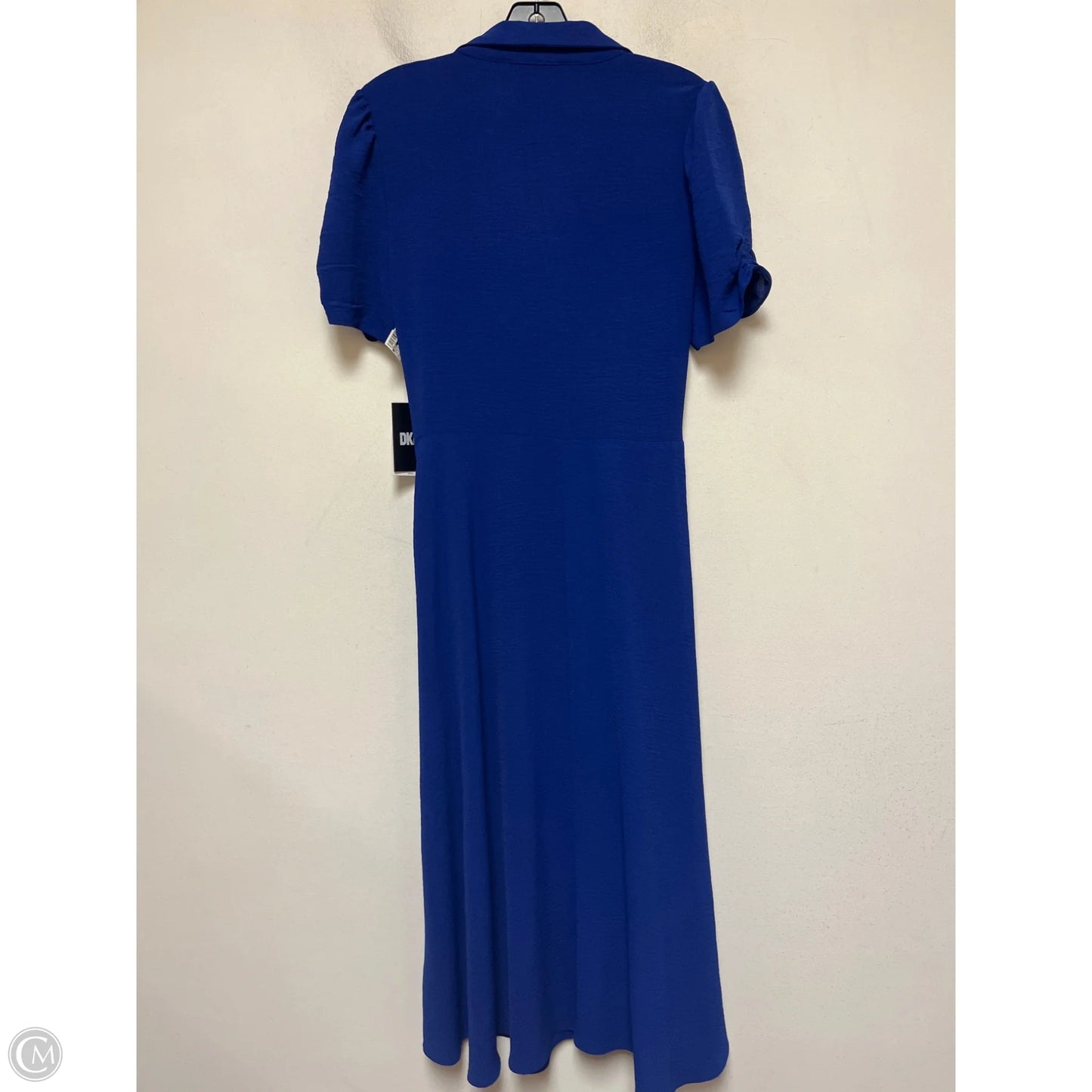Dress Casual Midi By Dkny In Blue, Size: L