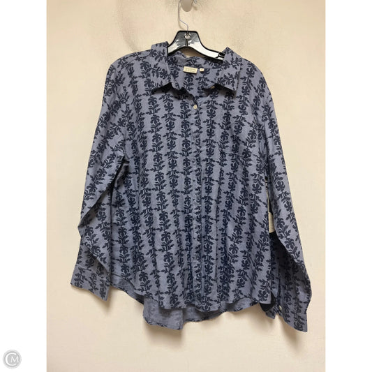 Top Long Sleeve By Spartina In Blue, Size: Xl