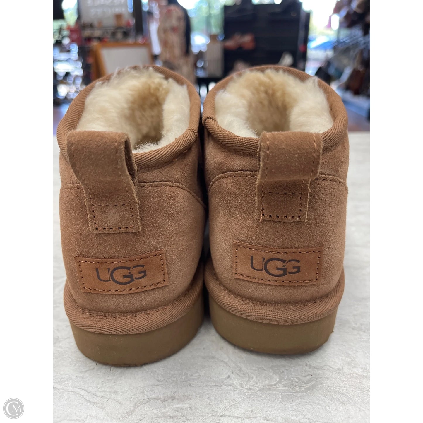Boots Designer By Ugg In Tan, Size: 9