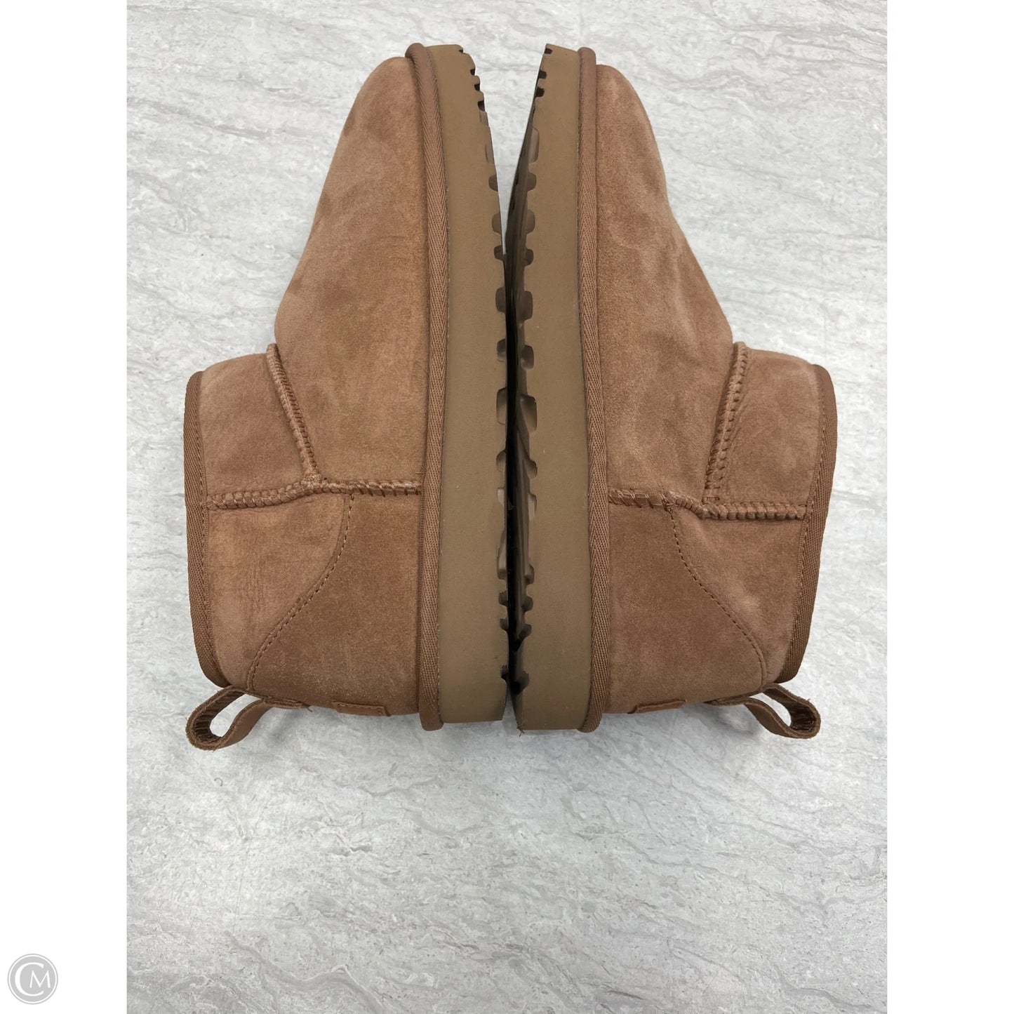 Boots Designer By Ugg In Tan, Size: 9