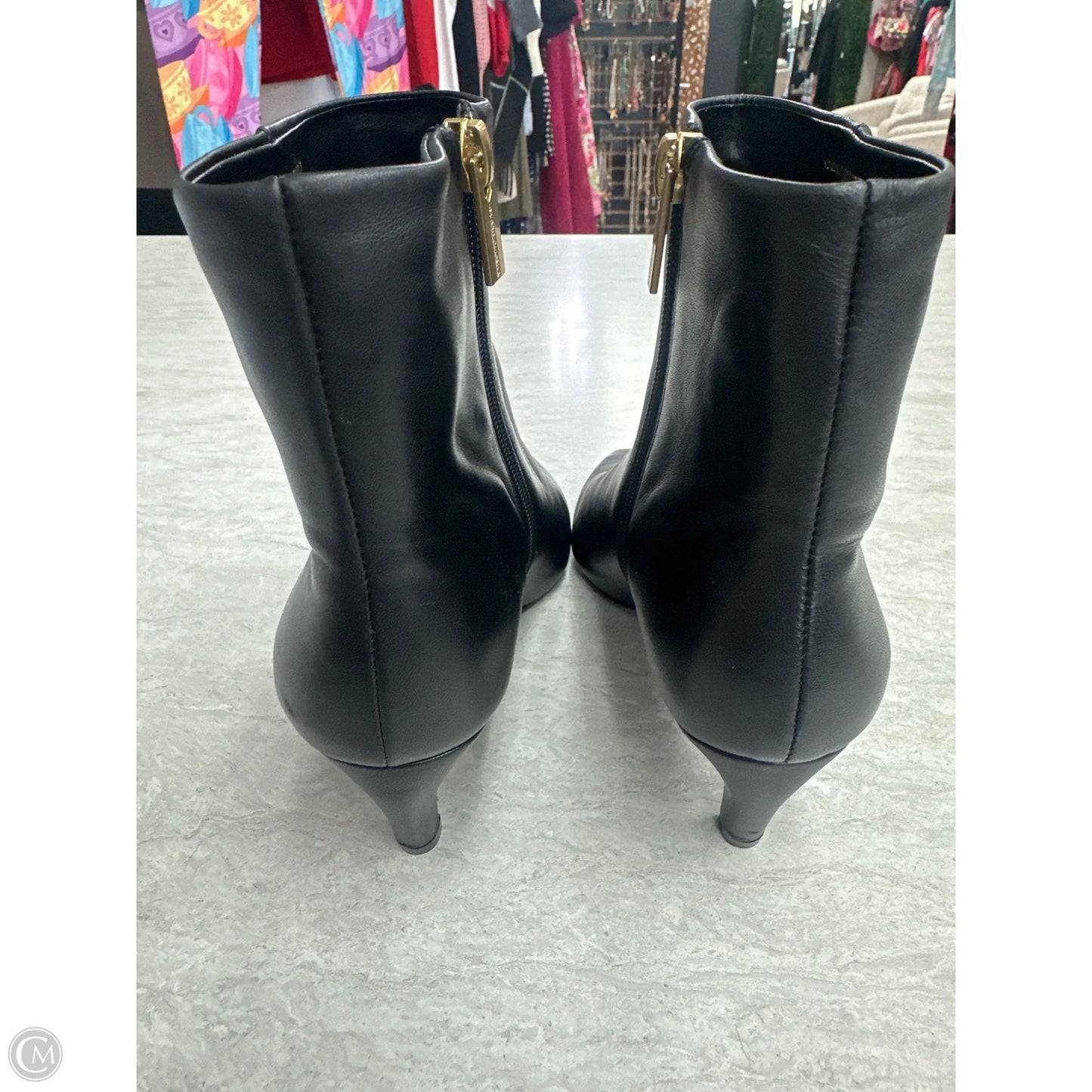 Boots Ankle Heels By Vince Camuto In Black, Size: 6.5